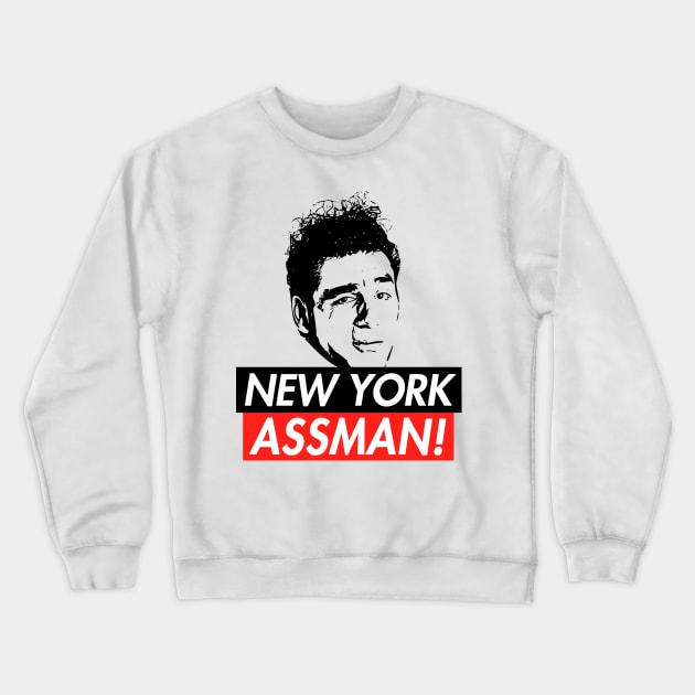 New York Assman Crewneck Sweatshirt by Lord Teesus